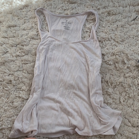 American Eagle Outfitters Tops - soft n sexy white tank